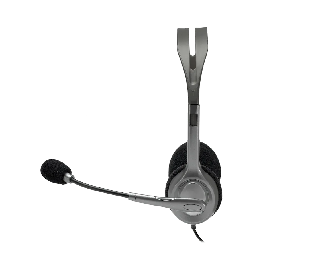 Logitech H110 Wired Stereo Headset with Noise-Cancelling Microphone, H110 - Gallery Image